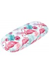 Wildlife Étui à lunettes rigide pour lété Motif flamant rose tropical Avec chiffon en microfibre assorti