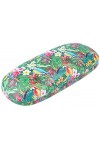 Wildlife Étui à lunettes rigide pour lété Motif flamant rose tropical Avec chiffon en microfibre assorti