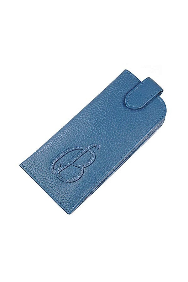 GoBago Étui à lunettes en cuir véritable