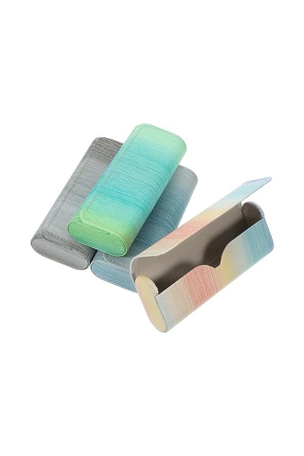 NIYANGLE 4 Pièces Conteneur De Lunettes À Lunettes De Soleil À Lunettes Mince Vitrine De Lunettes De Soleil Étuis à Lunettes 