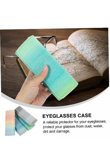 NIYANGLE 4 Pièces Conteneur De Lunettes À Lunettes De Soleil À Lunettes Mince Vitrine De Lunettes De Soleil Étuis à Lunettes 