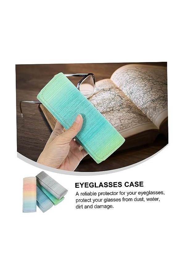 NIYANGLE 4 Pièces Conteneur De Lunettes À Lunettes De Soleil À Lunettes Mince Vitrine De Lunettes De Soleil Étuis à Lunettes 