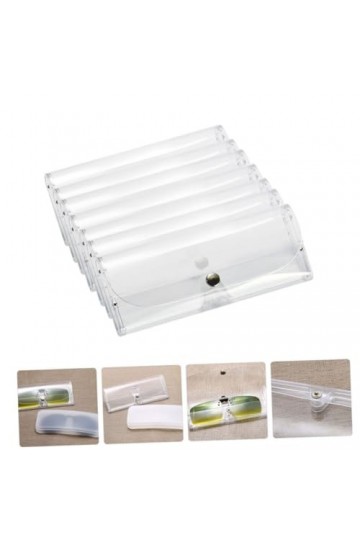 USHOBE 15 Pièces Étui À Lunettes Transparent Étui À Lunettes De Soleil Étui À Lunettes De Soleil Clair Lunettes De Soleil Sup