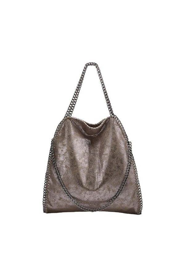 NIYUTA Conception de la Chaîne Étanche Sac Cabas Femme Hobo Bag Faux Cuir Grande Capacité Cabas Fourre Tout pour Faire du Sho