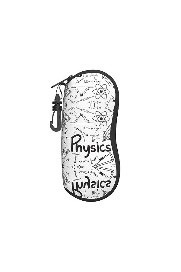 ELRoal Étui à lunettes imprimé physique en néoprène portable pour lunettes de soleil Étui souple ultra-léger et pratique avec