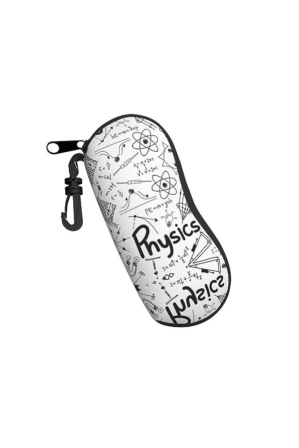 ELRoal Étui à lunettes imprimé physique en néoprène portable pour lunettes de soleil Étui souple ultra-léger et pratique avec