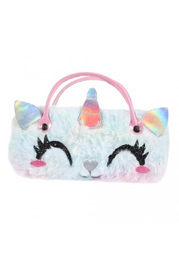 Mikikit Étui à Lunettes Licorne À Lunettes De Voyage À Lunettes Rigide Pochette Pour Lunettes De Soleil Avec Poignée Étui à L