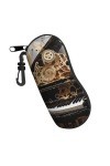 Étui souple avec clip pour lunettes de soleil et notes de musique de piano - Style vintage - Pour homme et femme - Portable -
