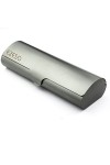 Ezeso Étui rigide à lunettes en aluminium au design sobre, Deep Pewter, 15.2x4.9x3.2cm