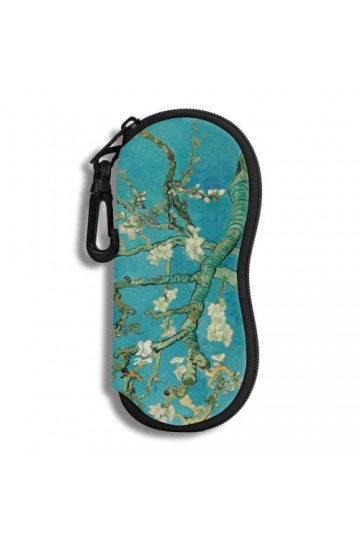 Étui à Lunettes Lunettes de Soleil Pochette Souple Avec Clip de Ceinture étui à Lunettes Ultra Léger en Néoprène à Fermeture 