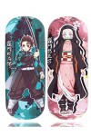 Roffatide Anime Demon Slayer Tanjirou Nezuko Etui à Lunettes 2 Pièces Hard Shell Eyeglasses Case Etui protecteur portable pou
