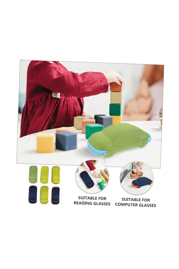 SHERCHPRY Lot de 12 étuis à lunettes de soleil avec fermeture éclair - Étui à lunettes à fermeture éclair pour femme - Organi