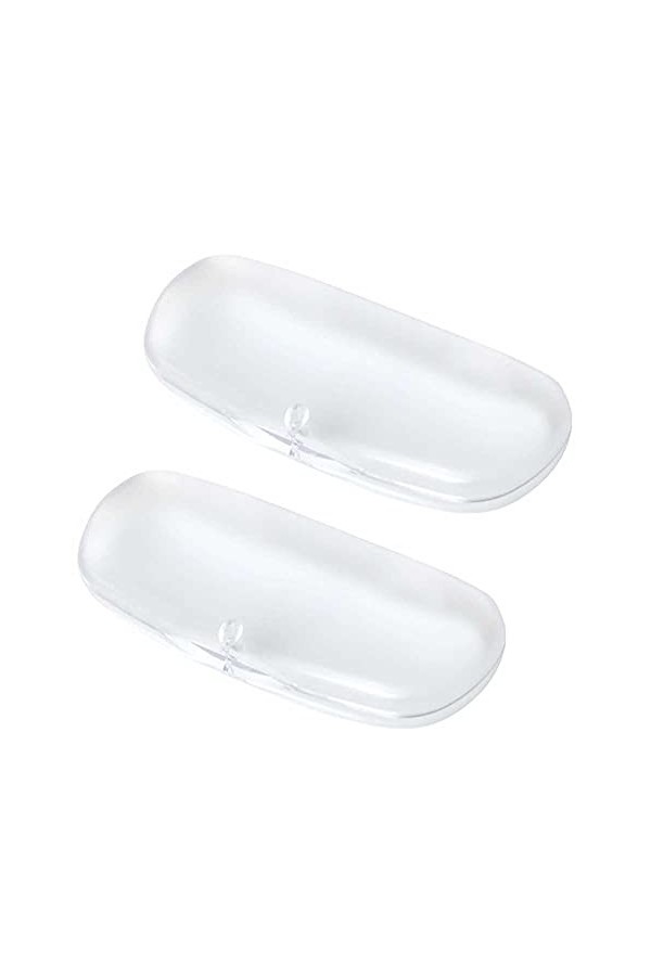 Lot de 2 étuis à lunettes translucides givrés en plastique rigide avec fermeture magnétique pour homme et femme