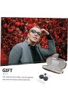 SOIMISS 1 Jeu Étui à Lunettes Double Couche Kit De Voyage Titulaire De Contacts Professionnels Étui à Lunettes Coque Rigide L