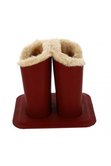 WRITWAA Bac De Rangement Vitrine De Lunettes Porte-lunettes En Cuir Porte- Support De Lunettes à Lunettes En Peluche Étuis à 