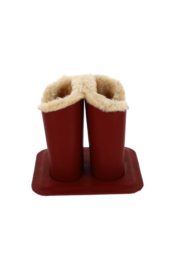 WRITWAA Bac De Rangement Vitrine De Lunettes Porte-lunettes En Cuir Porte- Support De Lunettes à Lunettes En Peluche Étuis à 