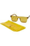 Urban Classics Lunettes de Soleil Honolulu avec étui, Moutarde, Taille Unique Mixte