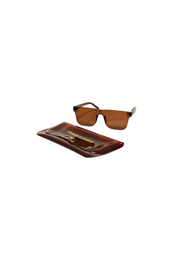 Urban Classics Lunettes de Soleil Honolulu avec étui, Moutarde, Taille Unique Mixte