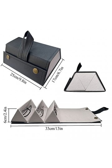 TINGWEN Boîte De Rangement Organisateur de Lunettes de Soleil Portable Voyage boîte de rangement pour lunettes de soleil en c