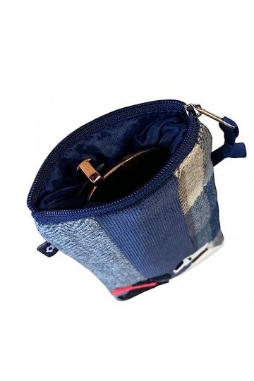 Earth Squared Kissing Dogs Grande trousse à lunettes de soleil pour téléphone, bleu, taille unique