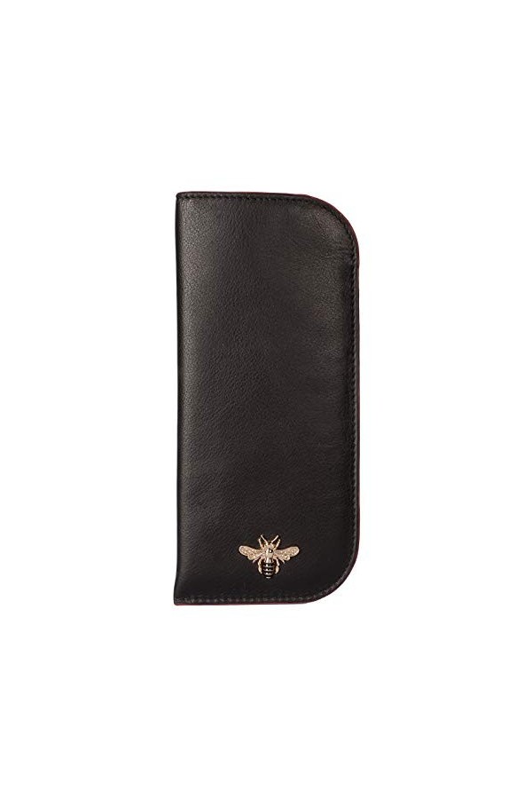 Mala Leather Étui à lunettes en cuir avec pochette cadeau