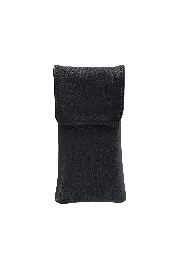 CTM Étui à lunettes en cuir avec clip holster, marron, taille unique