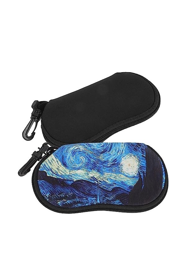 Adorainbow Étuis À Lunettes Boîtes À Lunettes De Soleil 2Pcs Porte-Étui De Protection De Lunettes Portable Unique Pour Femmes