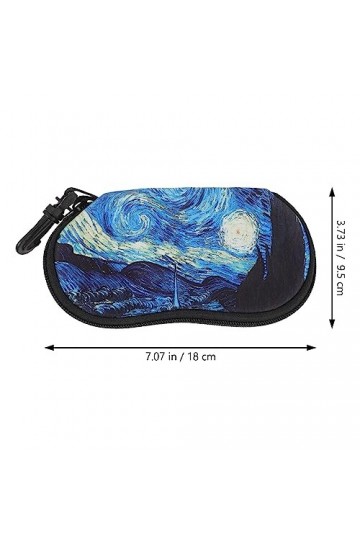 Adorainbow Étuis À Lunettes Boîtes À Lunettes De Soleil 2Pcs Porte-Étui De Protection De Lunettes Portable Unique Pour Femmes