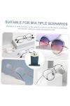 ABOOFAN 3 Pièces Porte-Lunettes En Tissu Organisateur De Lunettes De Soleil Étui À Lunettes Présentoir De Lunettes Support De