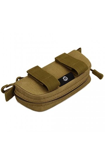 Molle Sac de transport pour lunettes de soleil rigide et portable - Résistant aux chocs - Étanche - Accessoire de lunettes de