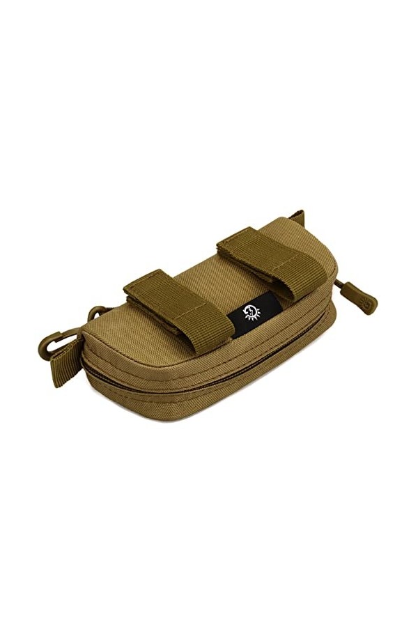 Molle Sac de transport pour lunettes de soleil rigide et portable - Résistant aux chocs - Étanche - Accessoire de lunettes de