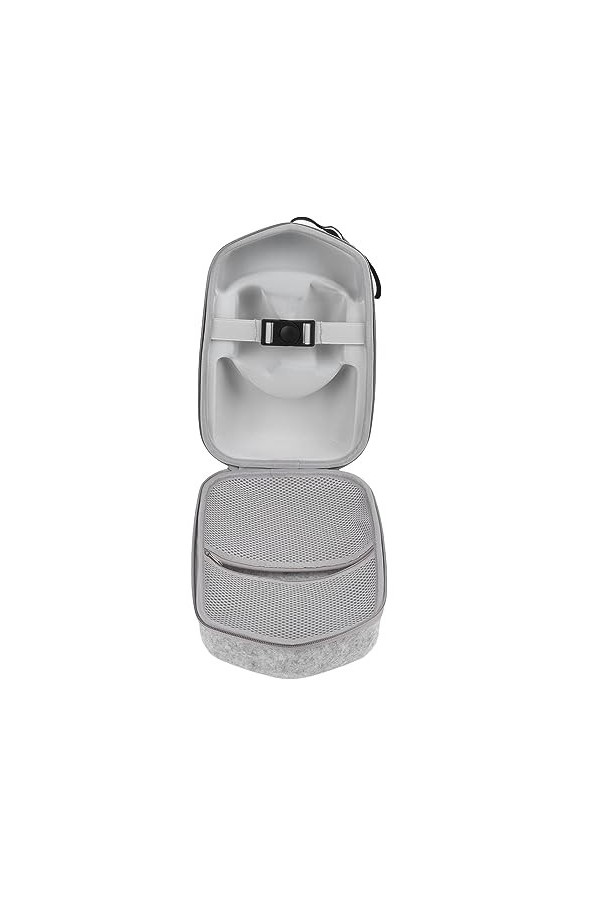 Duokon Sac de Rangement pour Lunettes VR, Sac à Lunettes 2 Protection Gris Clair pour Support pour Support pour Organisateur 