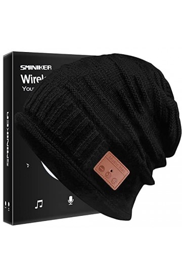 Bonnet Bluetooth Bonnet&nbsp;Bluetooth&nbsp;Homme avec boîte de Couleur Homme Femme Noir Cadeau&nbsp;Anniversaire&nbsp;Homme idee&nbsp;Cadeau&nbsp;Homme&nbsp;id