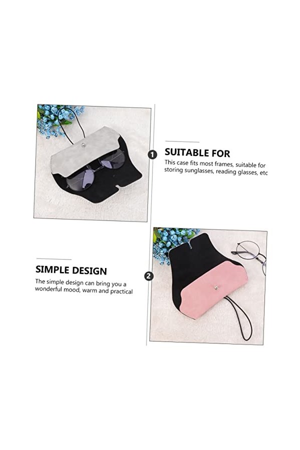 SOIMISS 2 Pièces Boîte De Rangement De Lunettes De Soleil Lunettes De Soleil De Mode À Lunettes De Voyage Lunettes De Soleil 