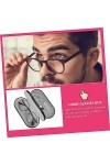 KALLORY 1 Jeu Étui à Lunettes Double Couche Contenant De Lunettes Pour Étudiants Lunettes Et Étui à Lentilles De Contact Étui