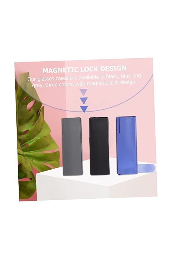 GLSTOY 3 Boîtes à Lunettes Étuis à Lunettes De Voyage Étuis à Lunettes En Cuir Souple Lunettes De Soleil En Cuir Maigrir Couv