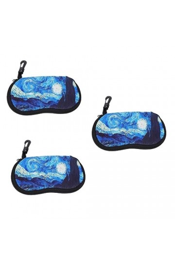 SOIMISS 3 Pièces Organisateur Voyage Natation Néoprène Portable Stockage Lunettes Étui À Lunettes Femmes Banane Hommes Titula