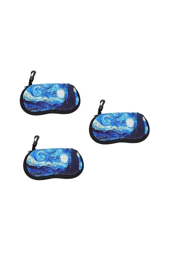 SOIMISS 3 Pièces Organisateur Voyage Natation Néoprène Portable Stockage Lunettes Étui À Lunettes Femmes Banane Hommes Titula