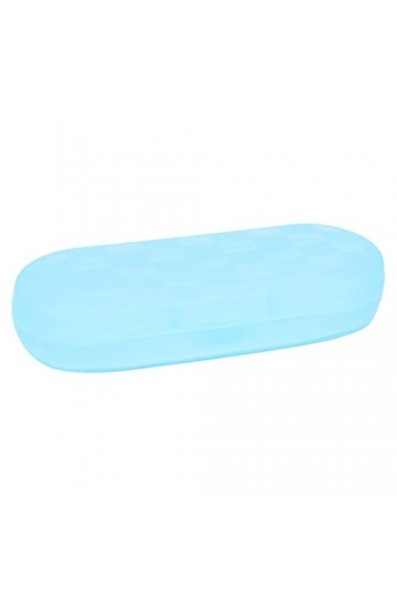Ruilogod Boîte à lunettes de vitres plastiques bleues