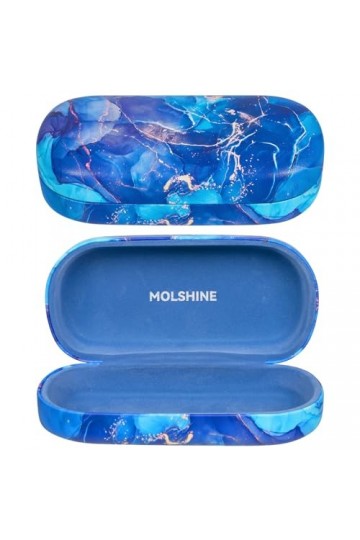 molshine Étui rigide pour lunettes de soleil en cuir PU, étui classique extra large pour lunettes de soleil et lunettes surdi