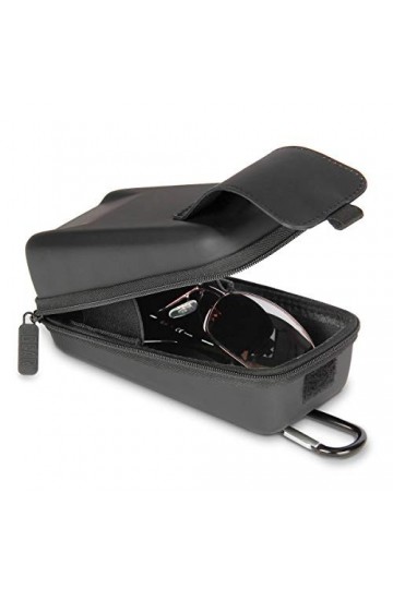 USA GEAR Étui À Lunettes Rigide- Compatible Avec Les Lunettes De Soleil, La Sécurité, La Lecture Et Plus Encore- Étui Rigide 