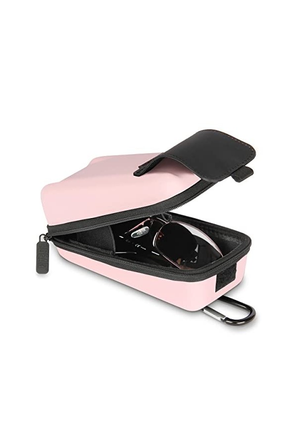 USA GEAR Étui À Lunettes Rigide- Compatible Avec Les Lunettes De Soleil, La Sécurité, La Lecture Et Plus Encore- Étui Rigide 