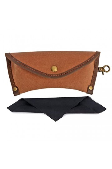 Tourbn Boîte de rangement rigide unisexe en toile cirée, marron, 19.5*4*9cm