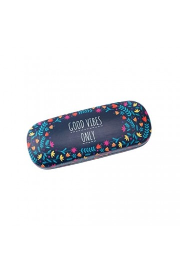 CGB Giftware Étui à lunettes rigide floral avec chiffon de nettoyage en microfibre | Emballage cadeau | Soin des yeux | Ferme