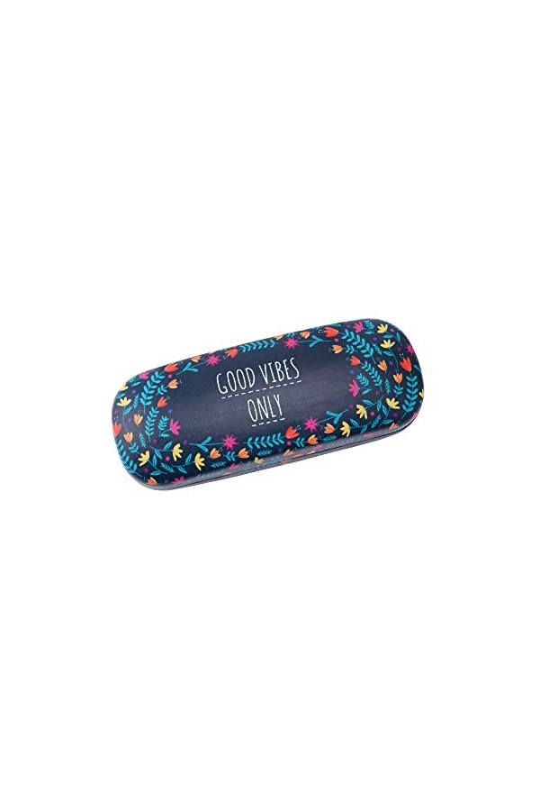 CGB Giftware Étui à lunettes rigide floral avec chiffon de nettoyage en microfibre | Emballage cadeau | Soin des yeux | Ferme