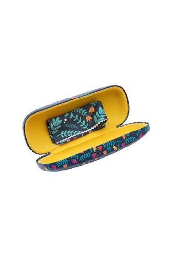 CGB Giftware Étui à lunettes rigide floral avec chiffon de nettoyage en microfibre | Emballage cadeau | Soin des yeux | Ferme