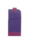 Mala Leather Collection ZIGGY Étui à Lunettes en Cuir Souple et Mince 5117_99 Violet