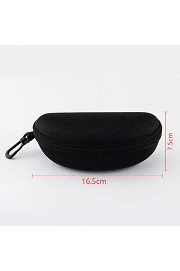 EKdirect Lot de 3 Lunettes de Soleil avec Fermeture éclair et Clip Ceinture