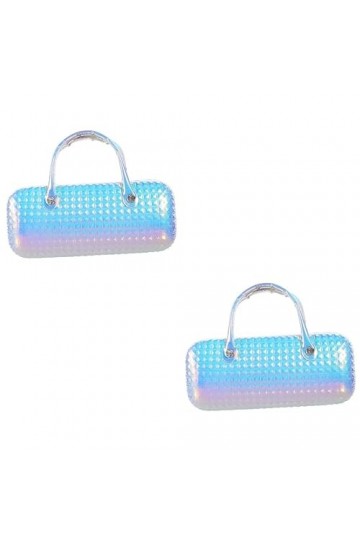 SOIMISS 2Pcs Étui À Lunettes Portable Étui À Lunettes En Cuir Valise Pour Les Filles Boîte De Rangement Multifonctionnel Voya