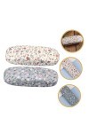 IMIKEYA 2Pcs Rétro Étui En Verre Dur Étui À Lunettes De Sécurité Étui À Lunettes Pour Femmes Lunettes De Soleil Transporteur 